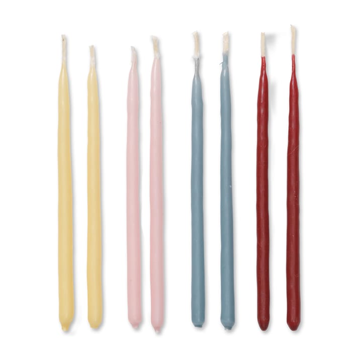 Bougies miniatures, paquet de 24, 10 cm, Mélange Fantaisiste Ferm Living