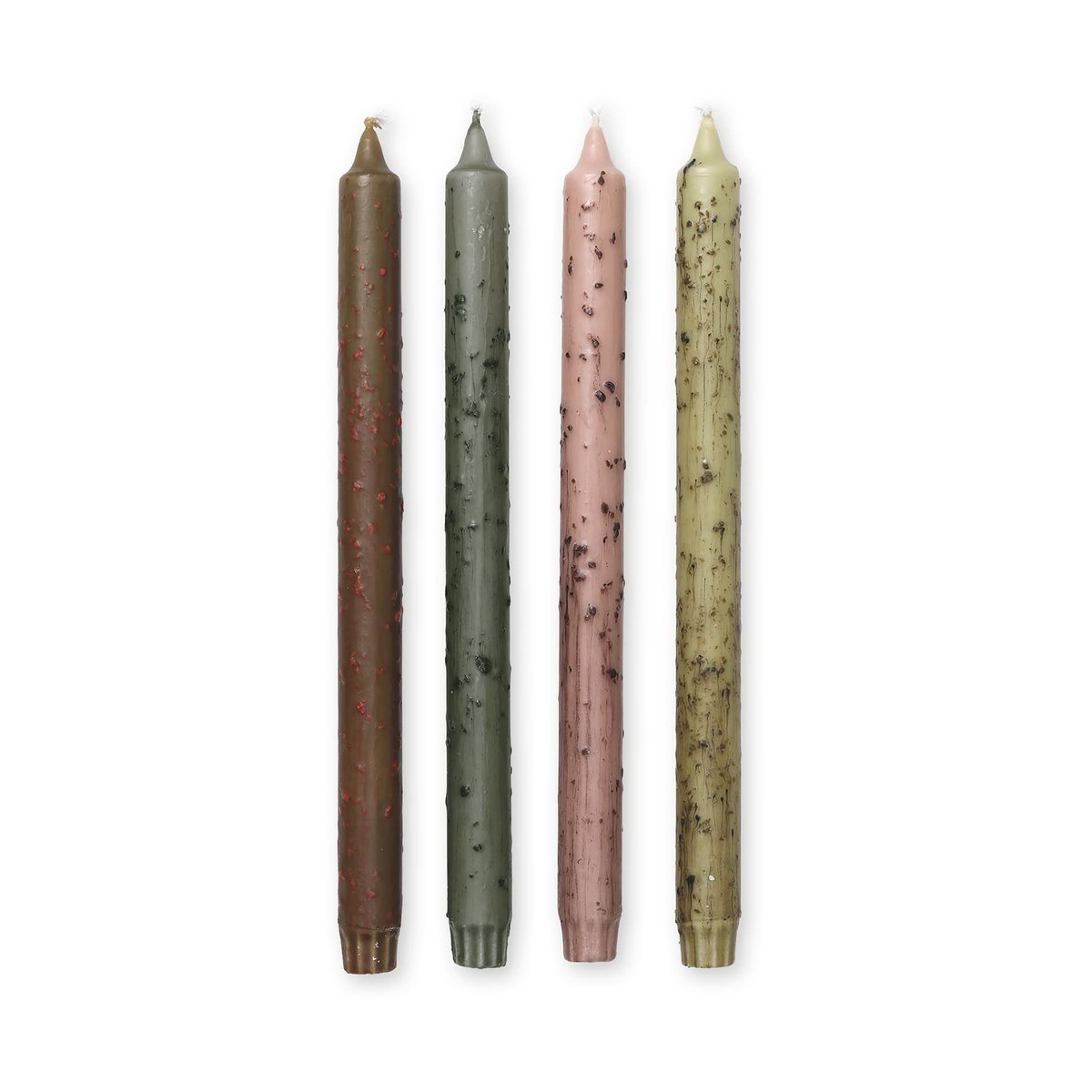 Ferm Living Bougies Mura, 4 pièces Multi | Design Scandinave | Bougies | Multi