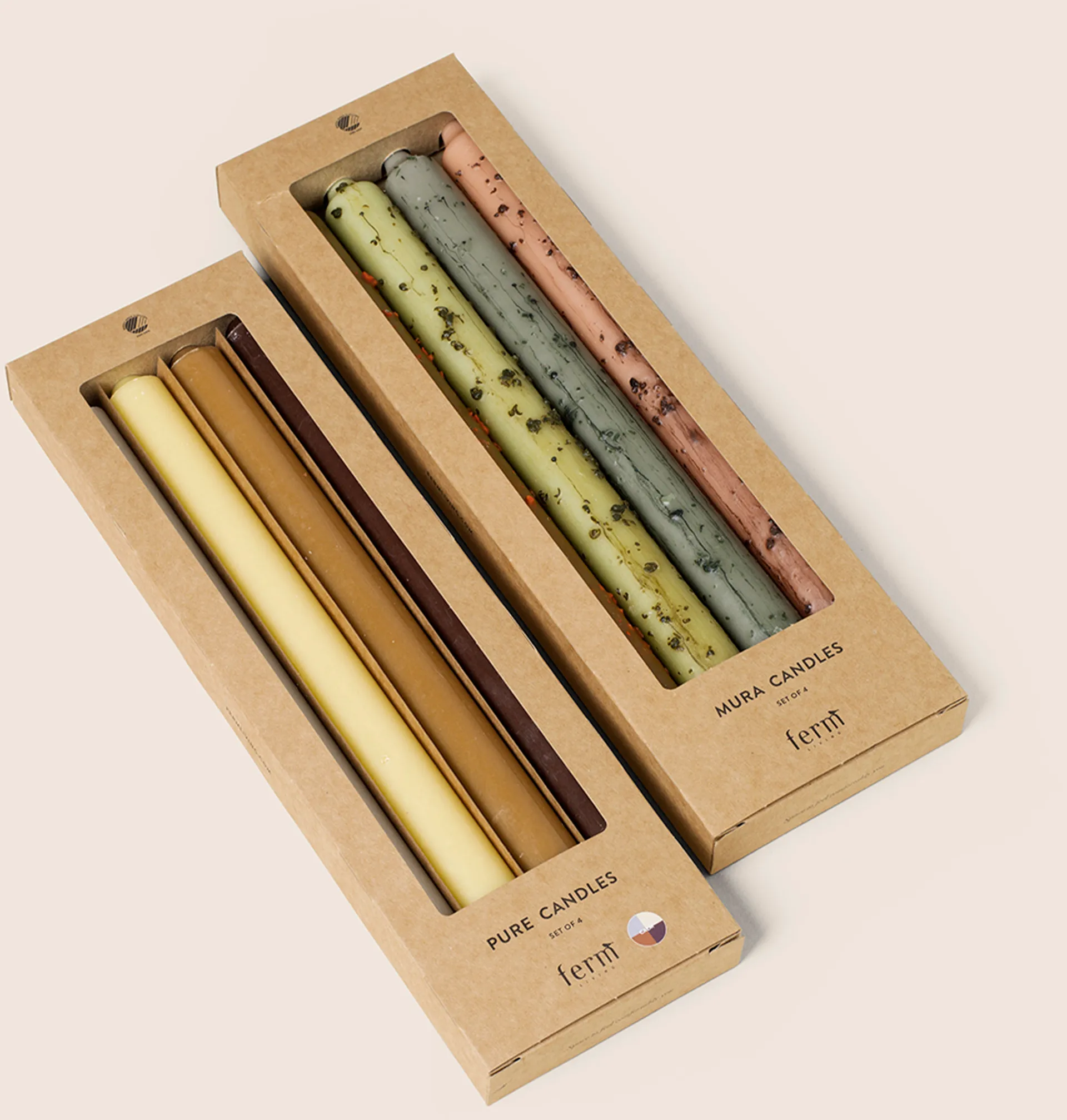 Bougies Mura, 4 pièces, Multi Ferm Living