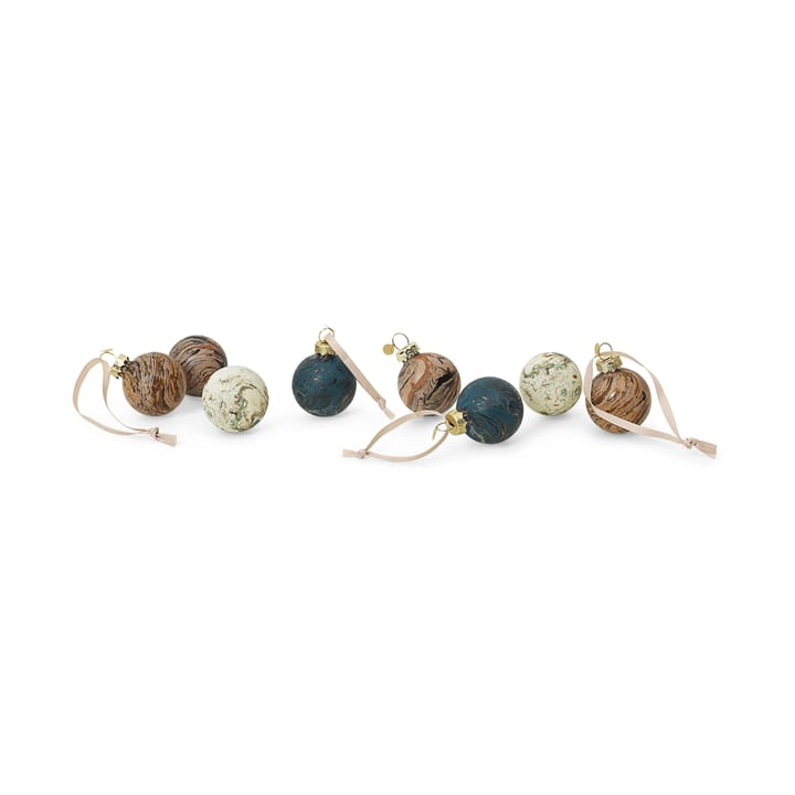 Boule de décoration Marble mixed lot de 8, Small Ferm Living