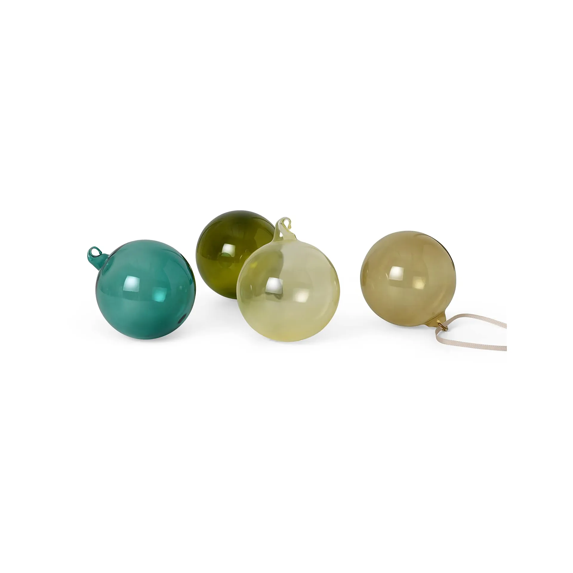 Boule de Noël grand format, paquet de 4, mixte foncé Ferm Living