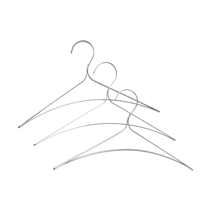 Bowline cintre - Lot de 3, acier inoxydable - Ferm Living