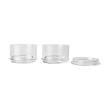 Boya boîtes empilables - 2 pièces, Clear - Ferm Living