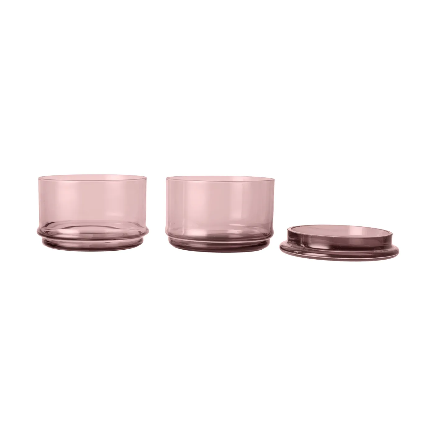 Boya boîtes empilables, 2 pièces, mauve Ferm Living