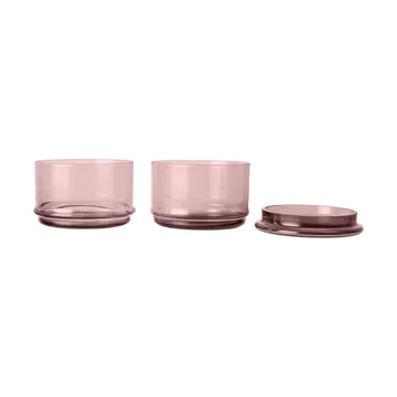 Boya boîtes empilables - 2 pièces, mauve - Ferm Living