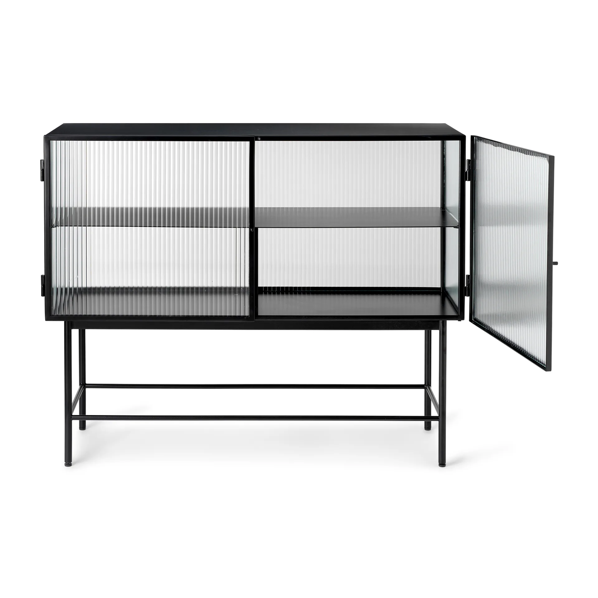 Buffet Haze, Black - verre ondulé Ferm Living