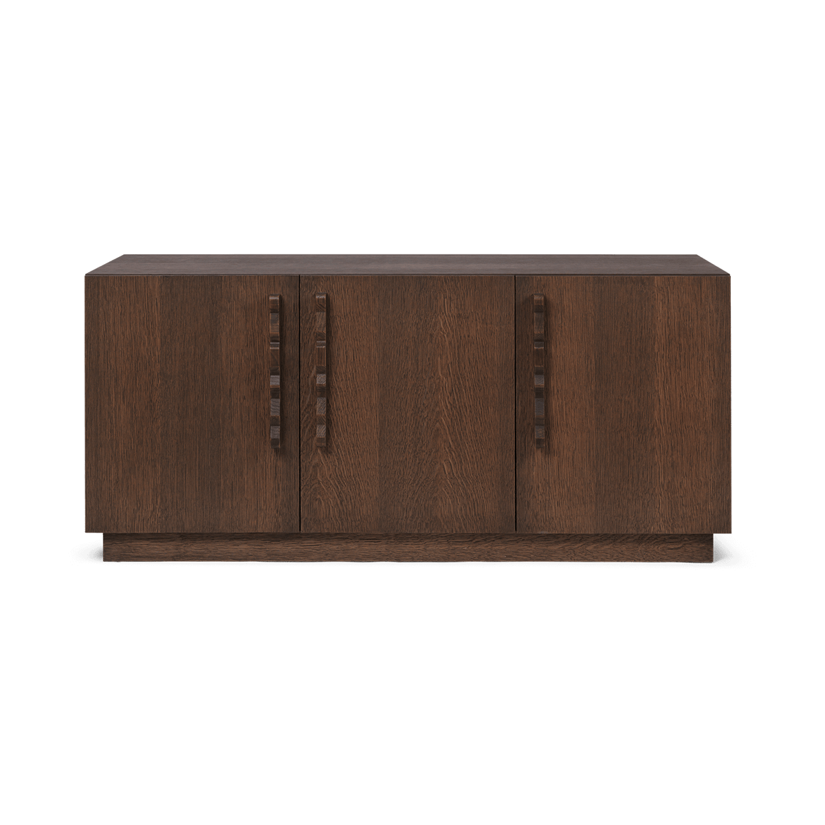ferm LIVING Buffet Unda 146x68x50 cm Chêne teinté foncé