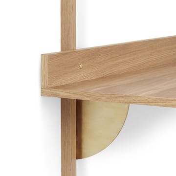 Bureau Sector - Oak-brass - ferm LIVING