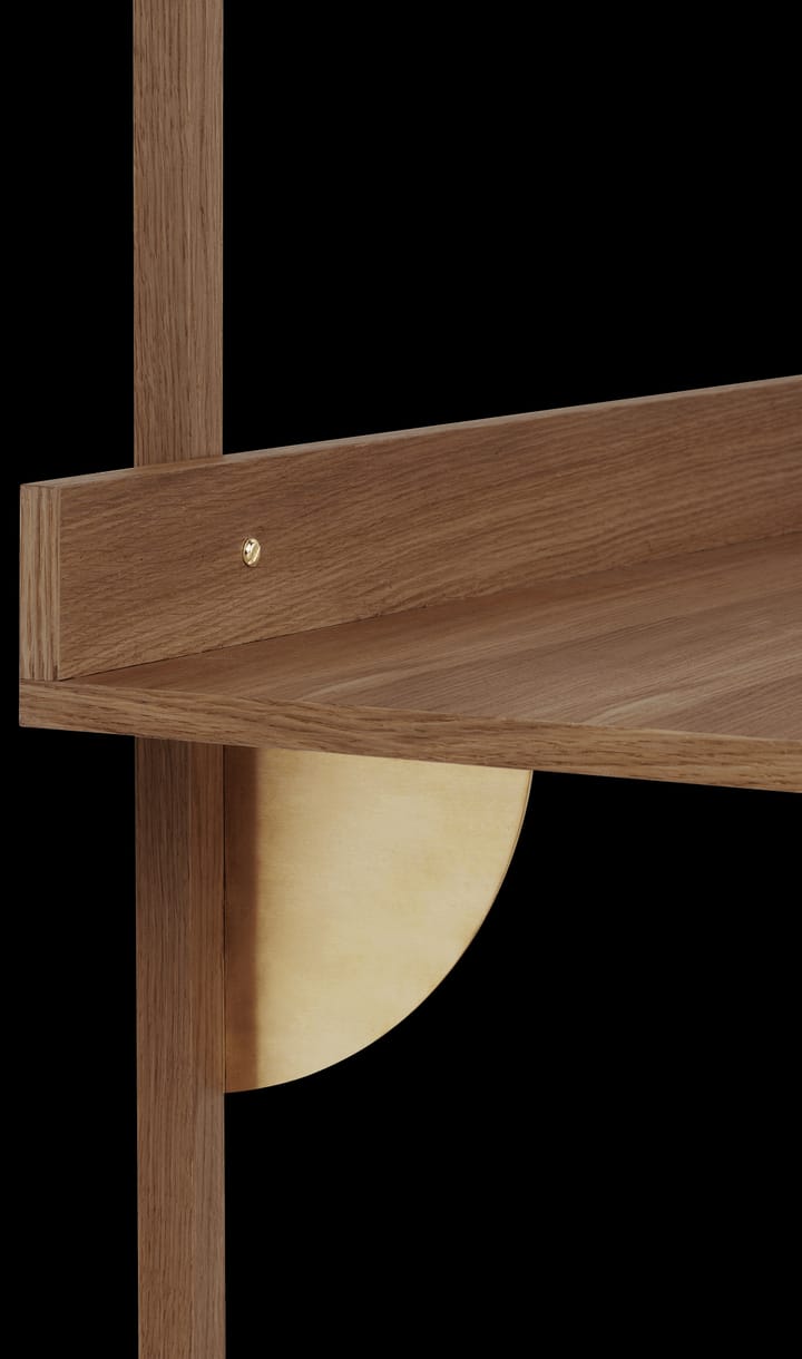 Bureau Sector, Smoked Oak, brass Ferm Living