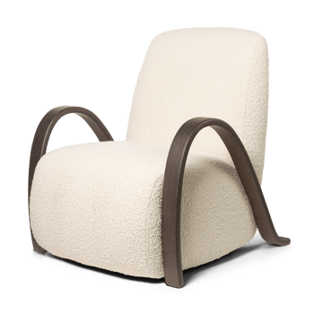 Buur lounge chair Nordic Bouclé - Blanc cassé - ferm LIVING