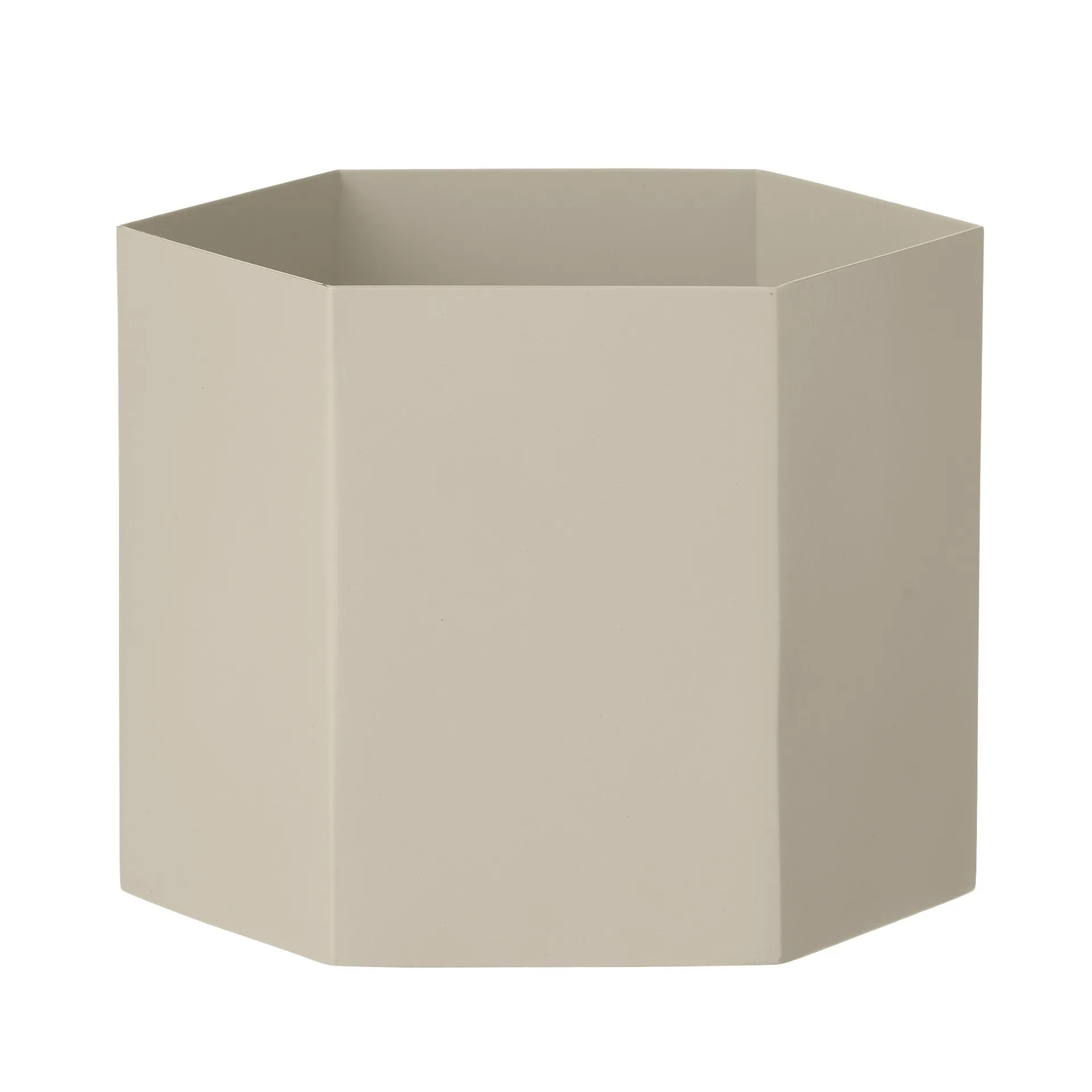 Cache-pot Hexagon grey (gris), XL Ferm Living