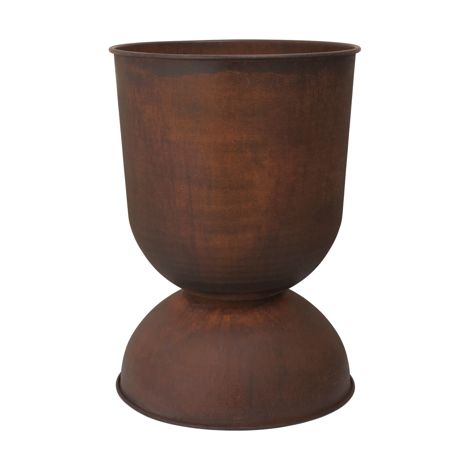 Cache-pot Hourglass grand Ø50 cm, Rouille Ferm Living