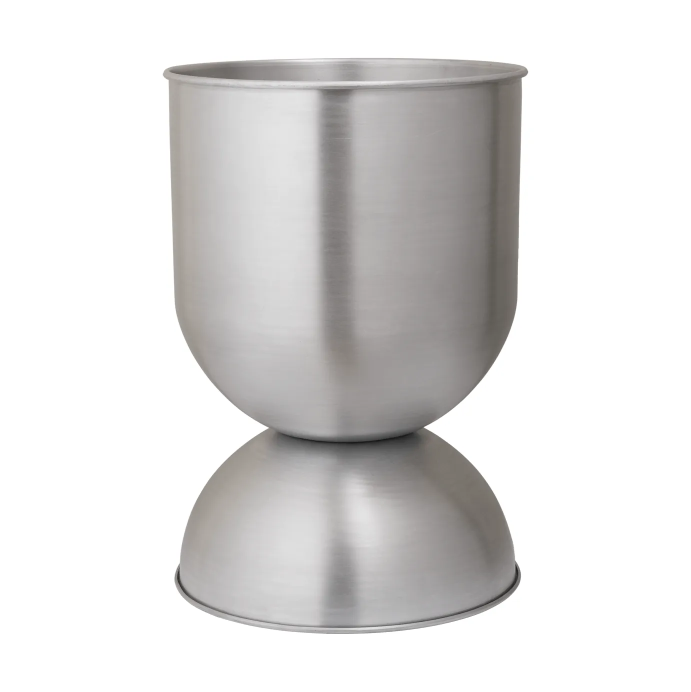 Cache-pot Hourglass moyen Ø40 cm, Aluminium Ferm Living