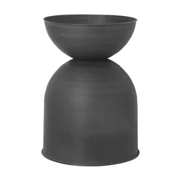 Cache-pot Hourglass moyen Ø40 cm - Noir-gris foncé - Ferm Living