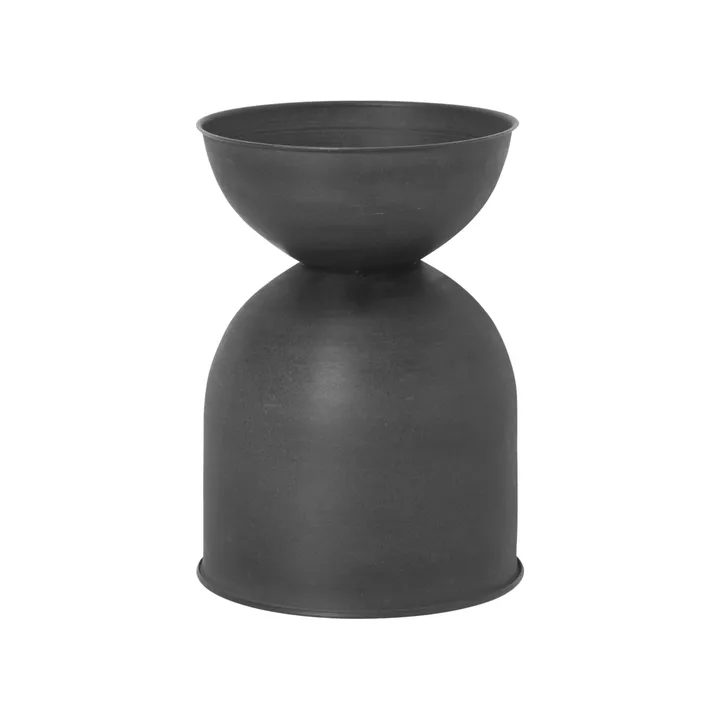 Cache-pot Hourglass petit Ø30 cm - Noir-gris foncé - Ferm Living