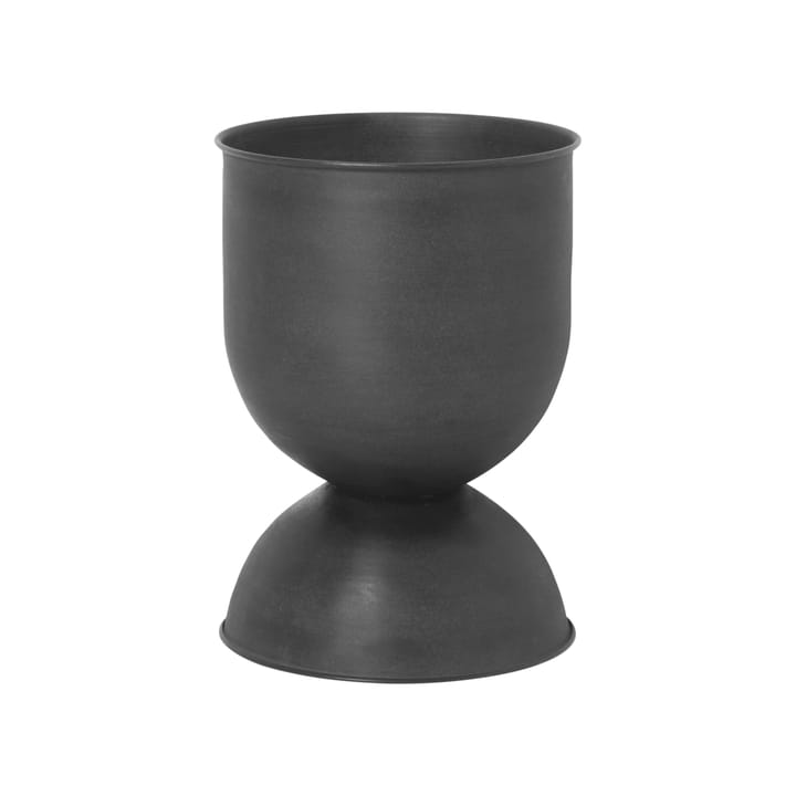 Cache-pot Hourglass petit Ø31 cm - Noir-gris foncé - ferm LIVING