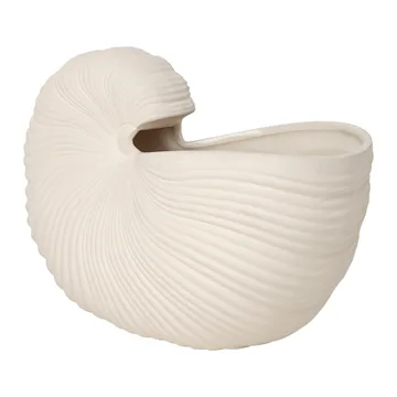 Cache-pot Shell - Blanc cassé, 31x15x21cm - Ferm Living