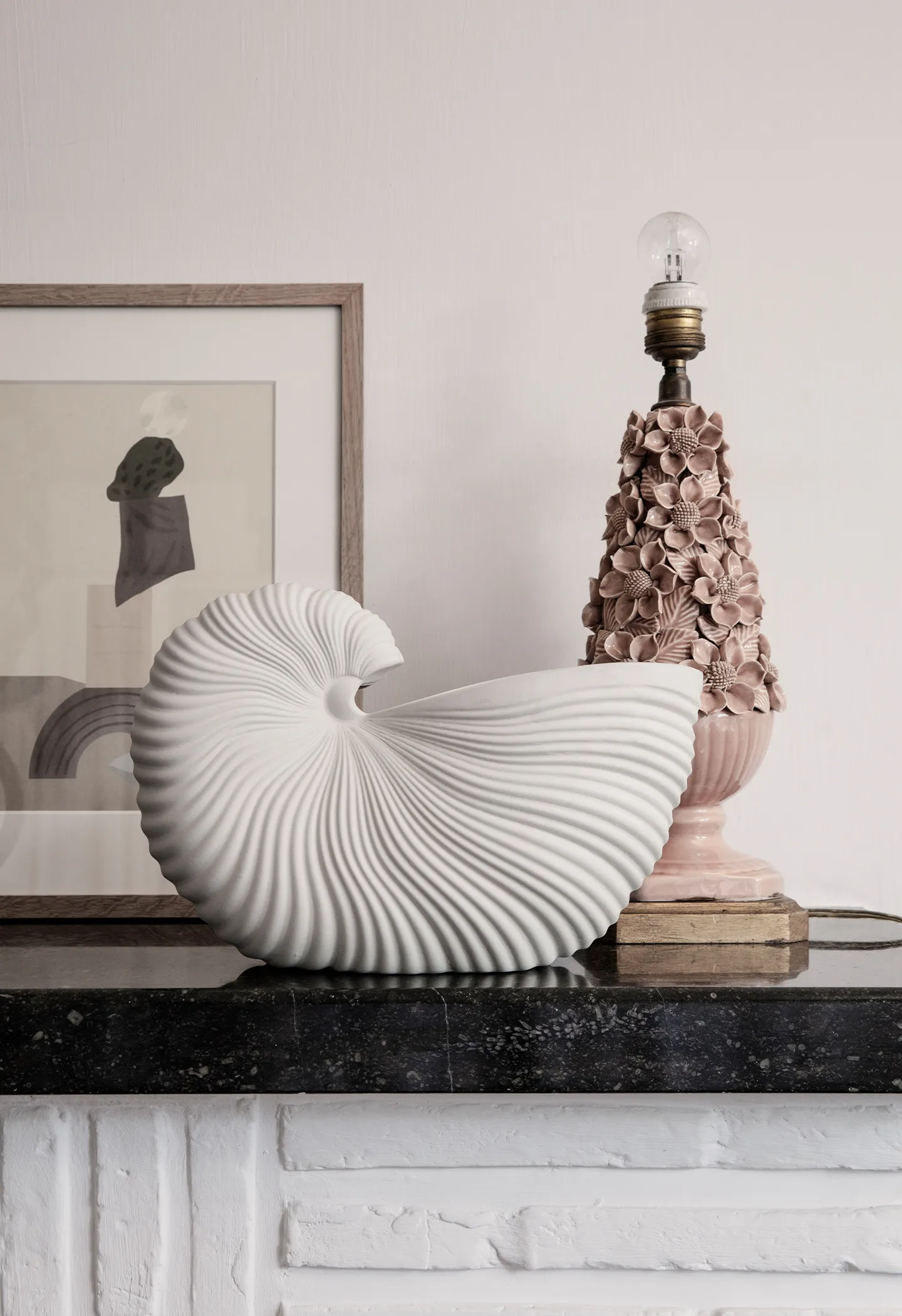 Cache-pot Shell, Blanc cassé, 31x15x21cm Ferm Living
