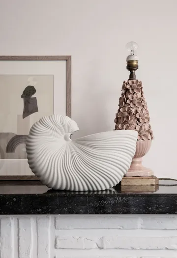 Cache-pot Shell - Blanc cassé, 31x15x21cm - Ferm Living
