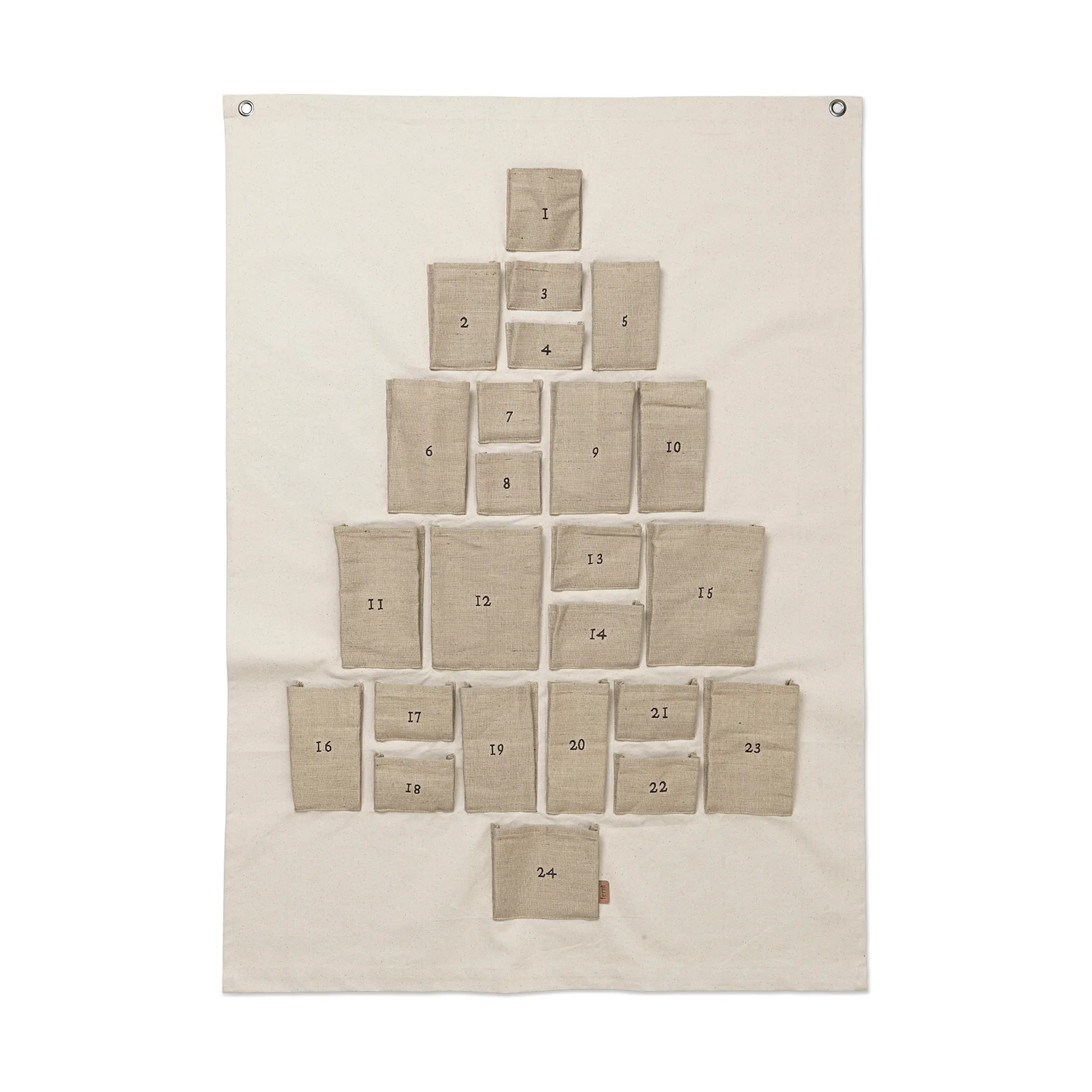 Calendrier de l’avent Pine, Maxi, 90x125 cm Ferm Living