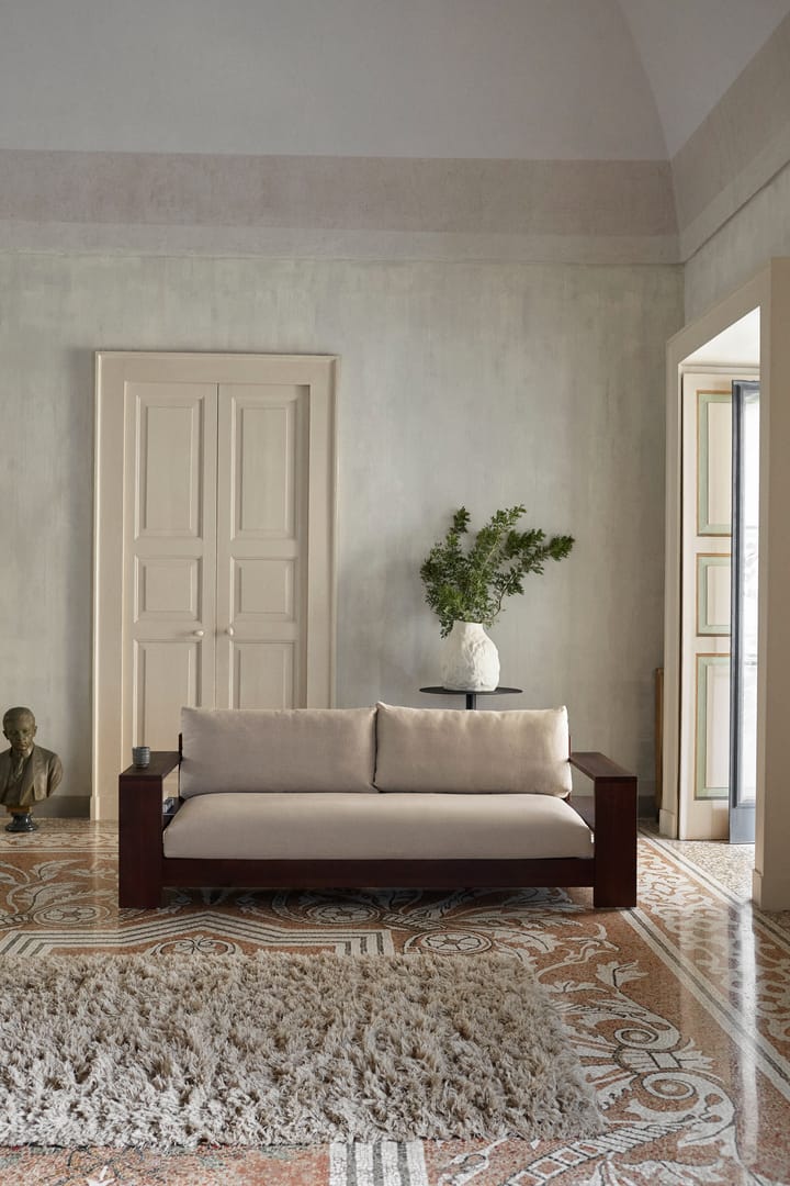 Canapé Edre classic linen, Dark Stained-Natural Ferm Living