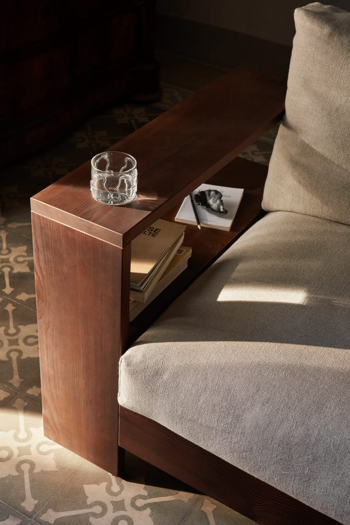 Canapé Edre classic linen, Dark Stained-Natural Ferm Living