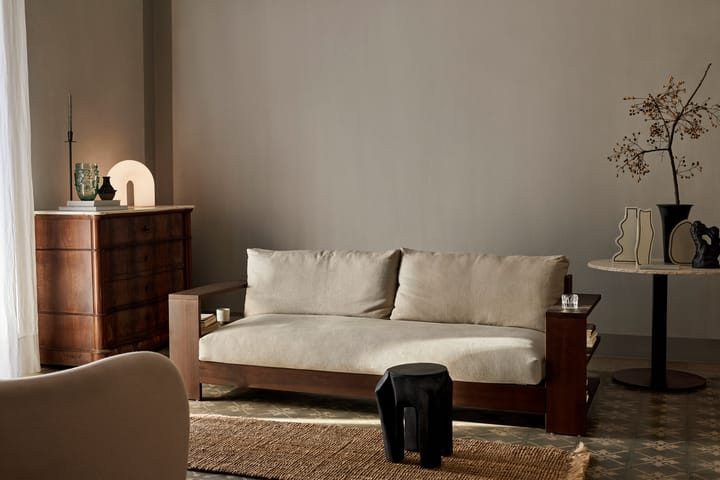 Canapé Edre classic linen, Dark Stained-Natural Ferm Living