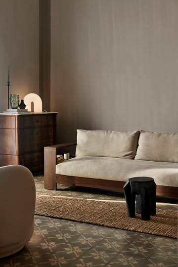 Canapé Edre classic linen - Dark Stained-Natural - Ferm Living