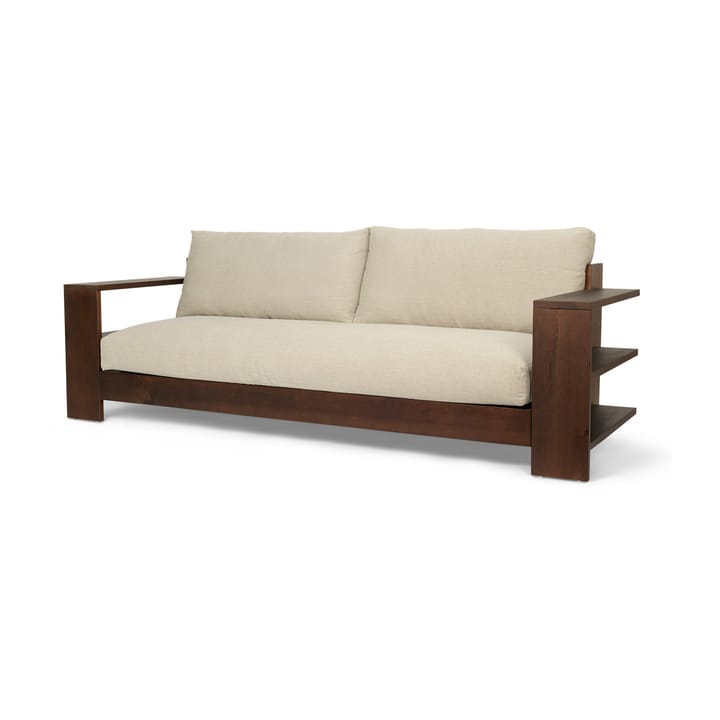 Canapé Edre classic linen, Dark Stained-Natural Ferm Living