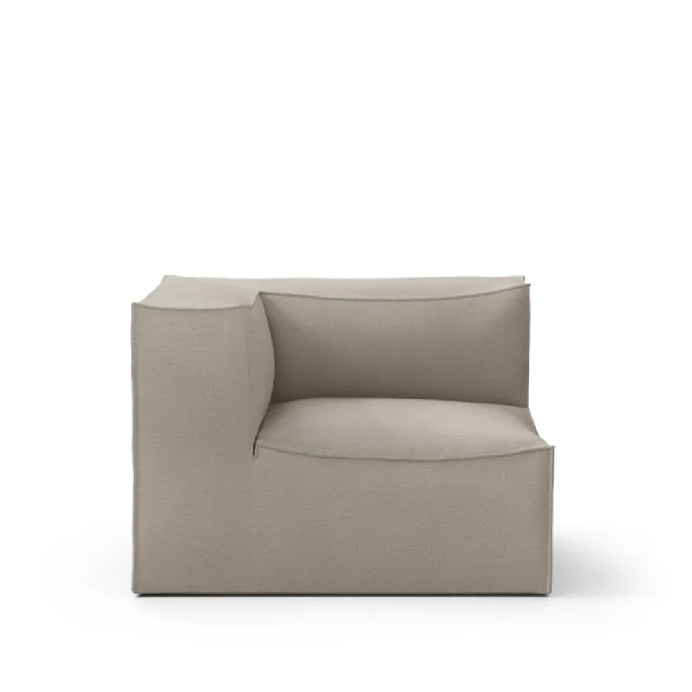 Canapé modulable Catena, tissu cotton linen natural, connect corner 200 Ferm Living