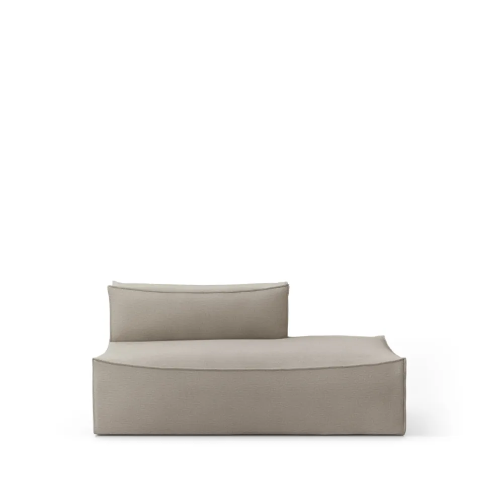Canapé modulable Catena, tissu cotton linen natural, open end r 301 Ferm Living