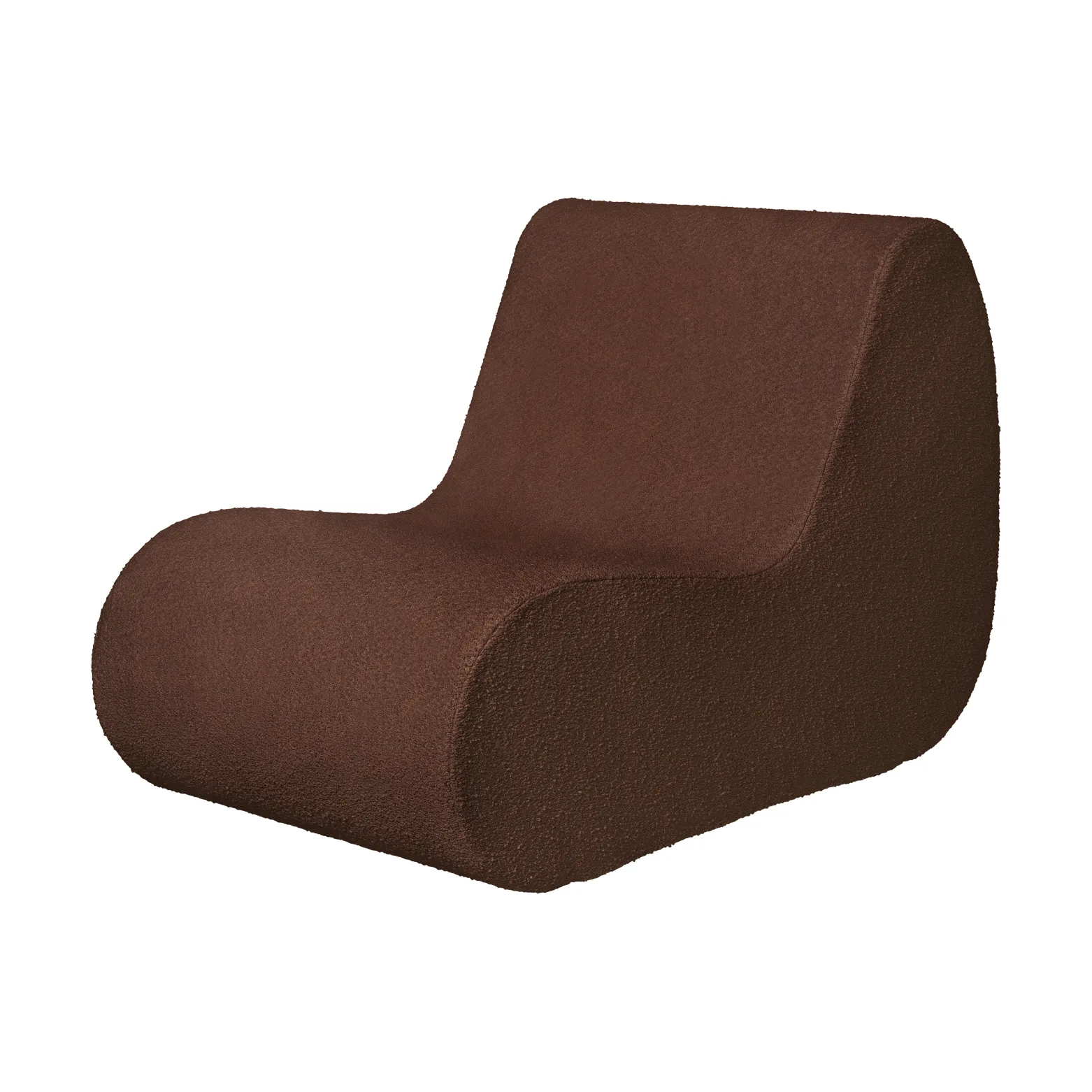 Canapé modulable Rouli center module pure bouclé, Chestnut brown Ferm Living
