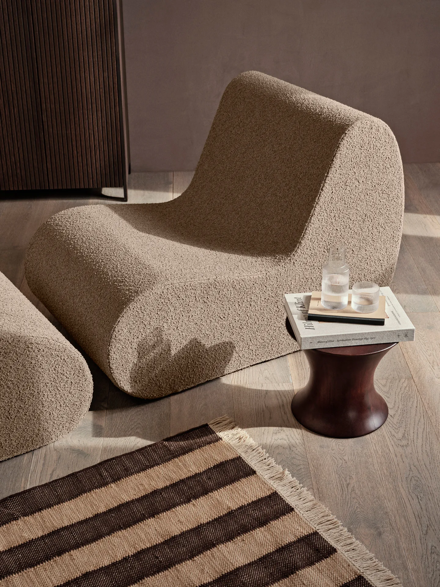 Canapé modulable Rouli center module pure bouclé, Sand Ferm Living