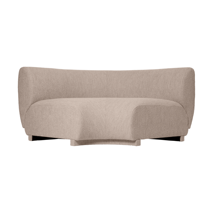 Canapé modulaire Rico 90 corner Soft Bouclé - Natural - Ferm Living