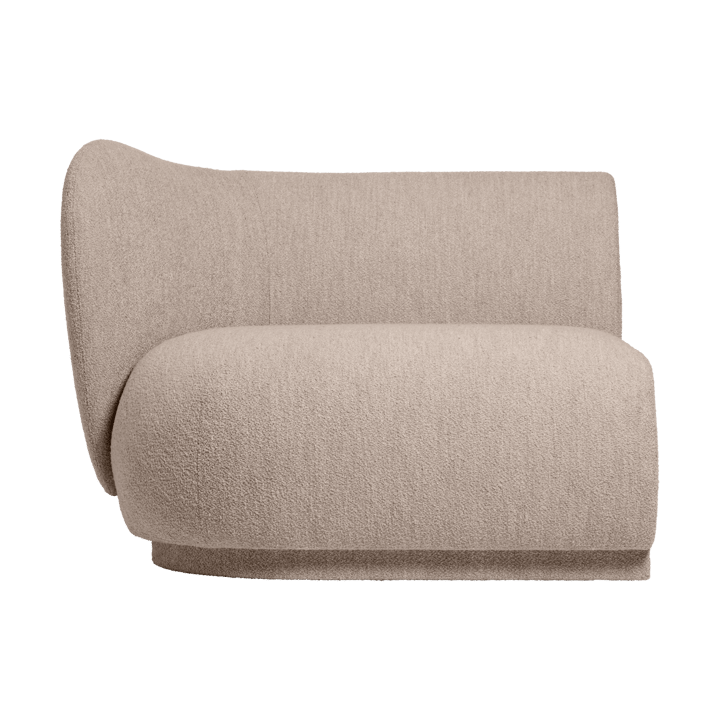 Canapé modulaire Rico armrest L Soft Bouclé - Natural - Ferm Living