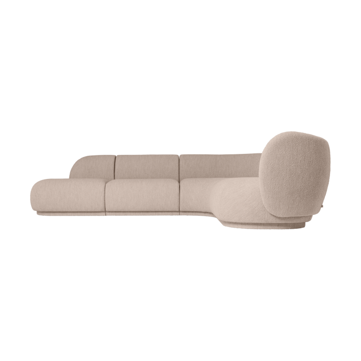 Canapé modulaire Rico armrest L Soft Bouclé, Natural Ferm Living