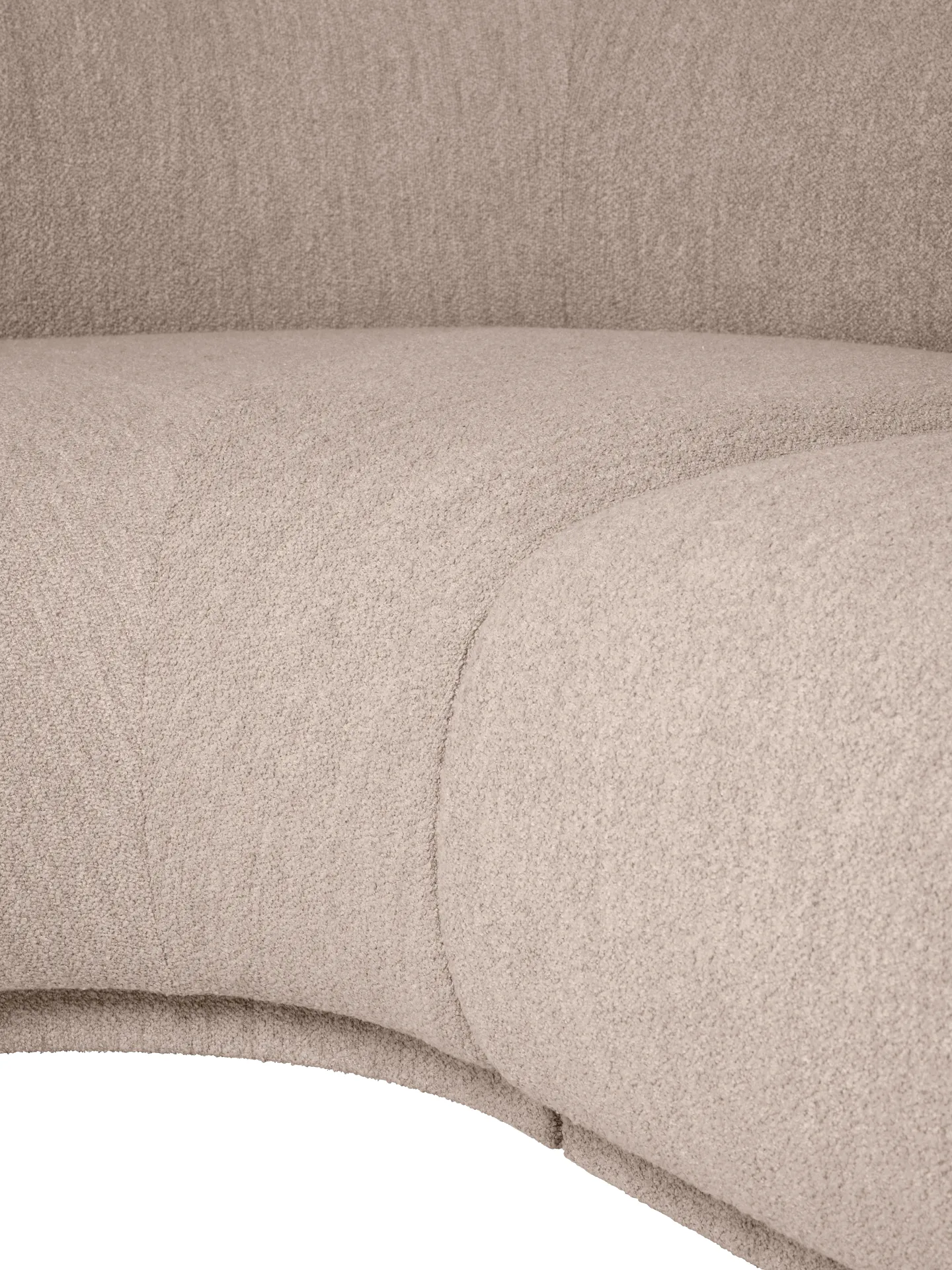 Canapé modulaire Rico armrest L Soft Bouclé, Natural Ferm Living