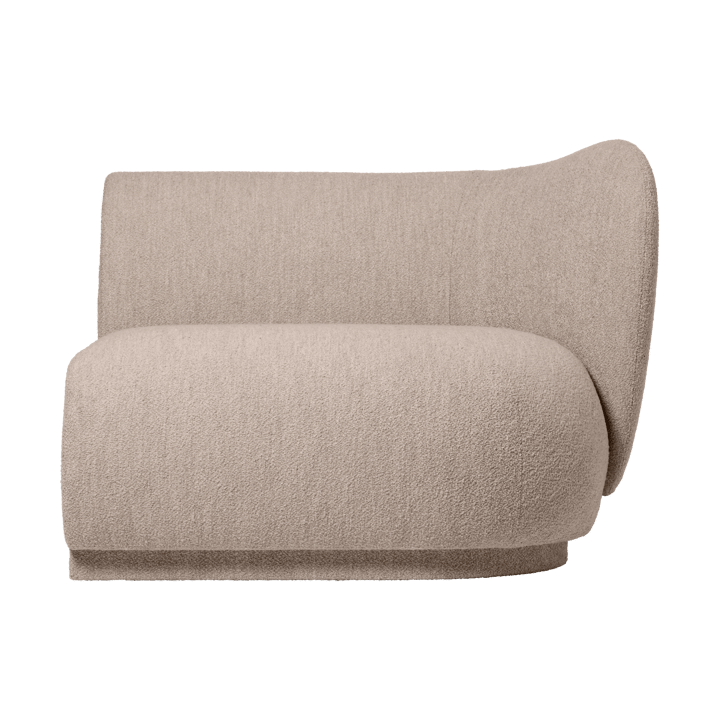 Canapé modulaire Rico armrest R Soft Bouclé - Natural - Ferm Living
