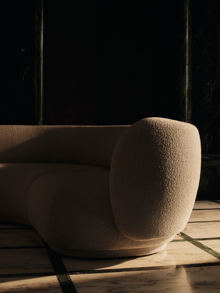 Canapé modulaire Rico armrest R Soft Bouclé, Natural Ferm Living
