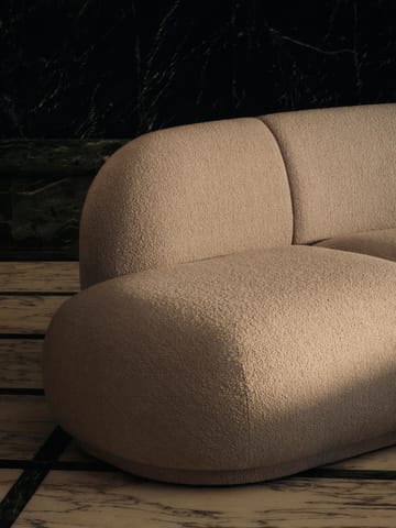 Canapé modulaire Rico open L - Soft bouclé-natural - Ferm Living