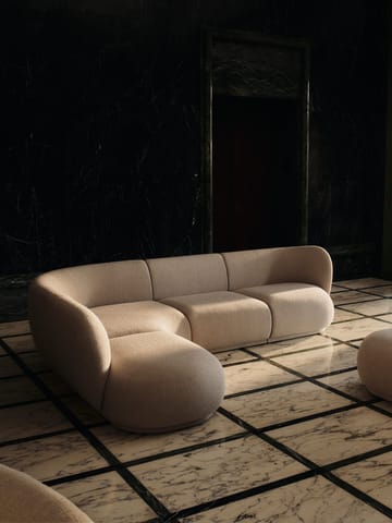 Canapé modulaire Rico open L - Soft bouclé-natural - Ferm Living
