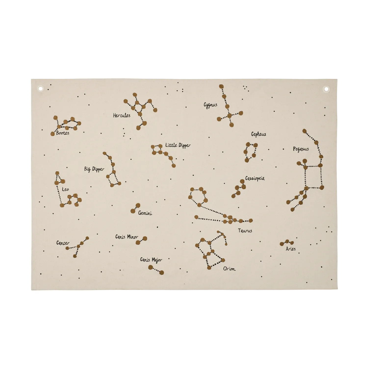 Carte textile Constellation, Non teint, 70x100 cm Ferm Living