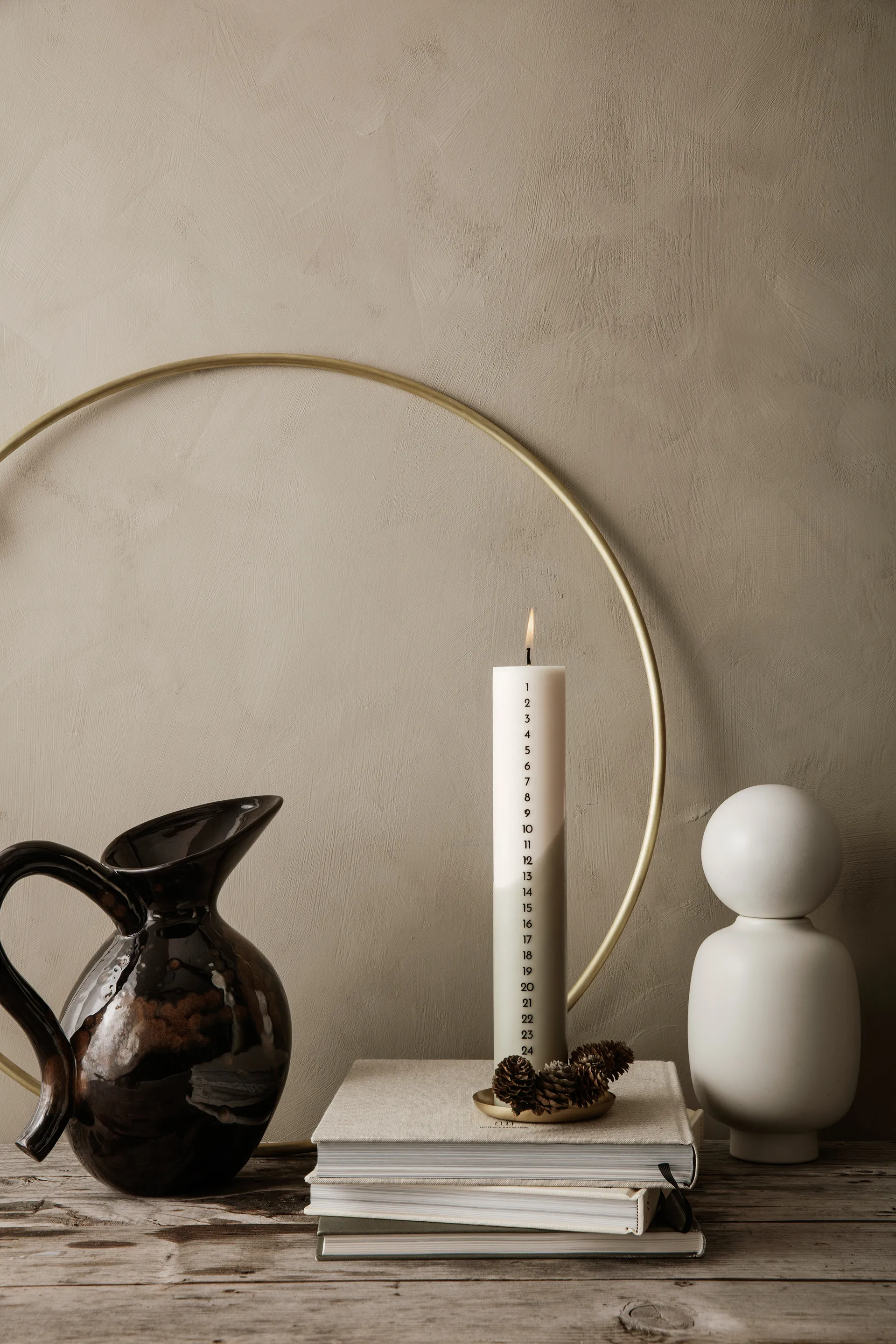 Cercle décoratif Deco Ø65 cm, Laiton Ferm Living