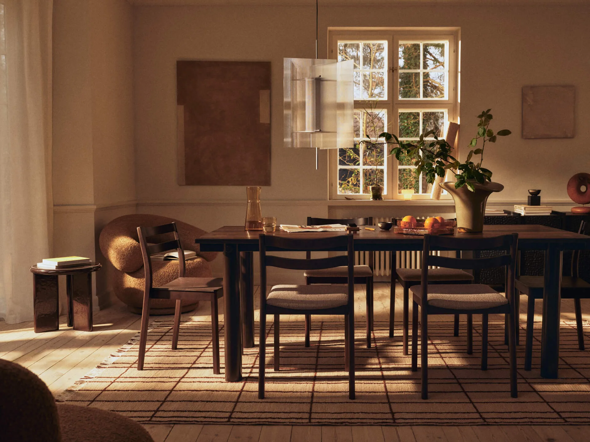 Chaise Boda, Chêne teinté foncé Ferm Living