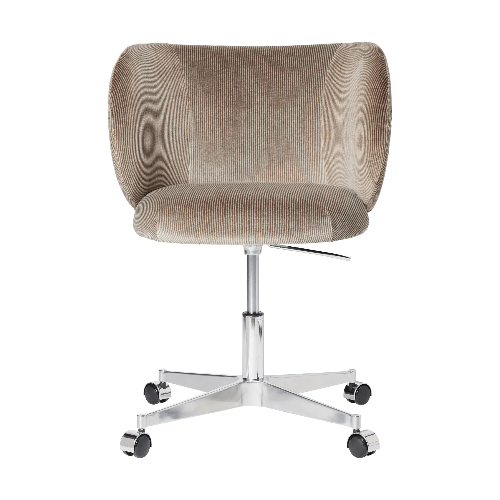 Chaise de dîner Rico sur roues Devoré Velvet, Flint Grey Ferm Living
