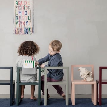 Chaise haute Little Architect - dark blue, placage de hêtre - Ferm Living