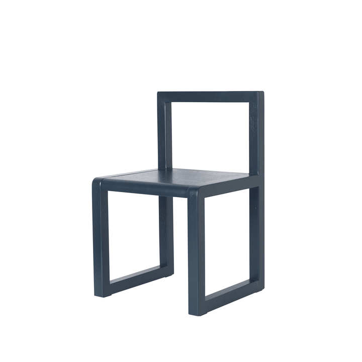 Chaise haute Little Architect - dark blue, placage de hêtre - Ferm LIVING