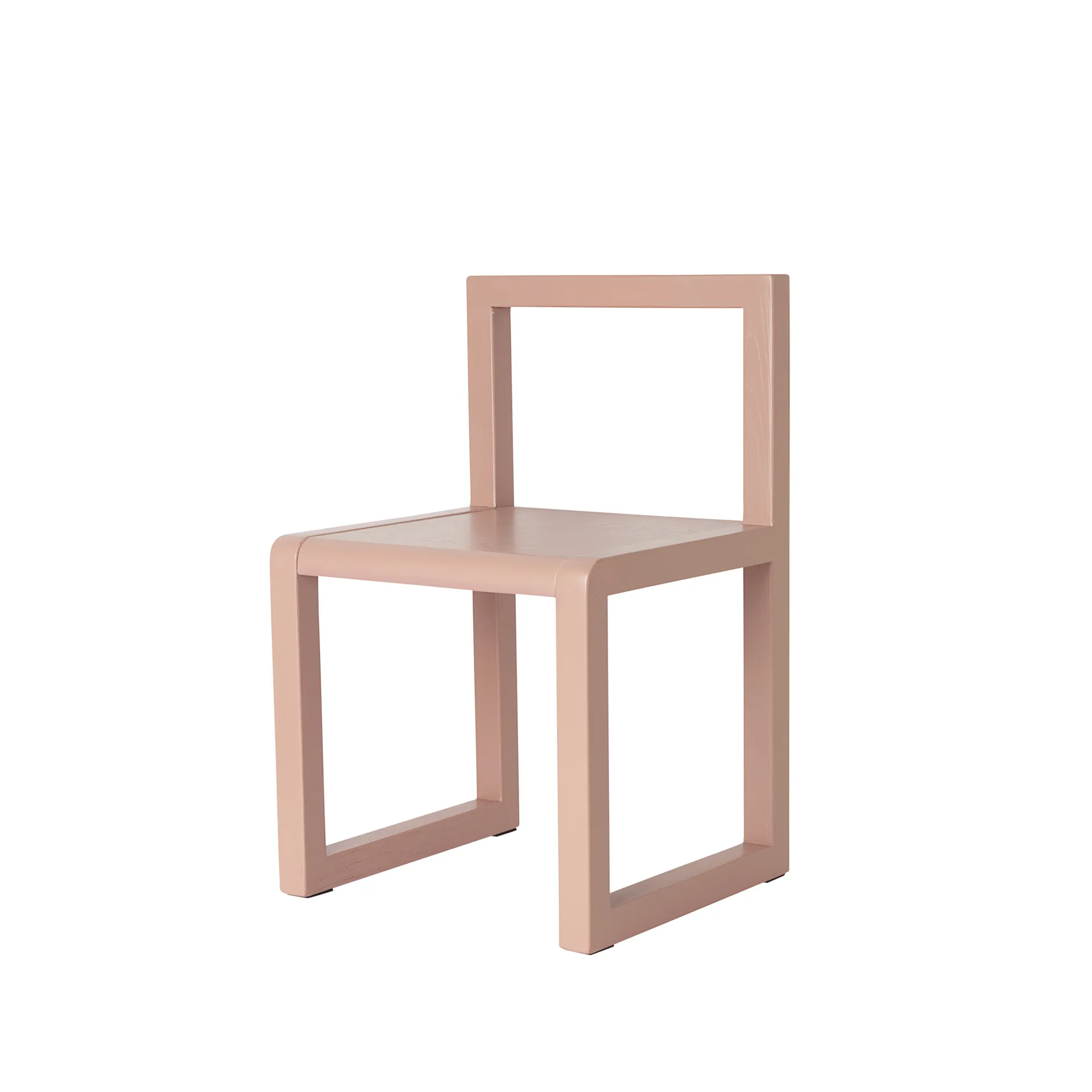 Chaise haute Little Architect, rose, placage de hêtre Ferm Living