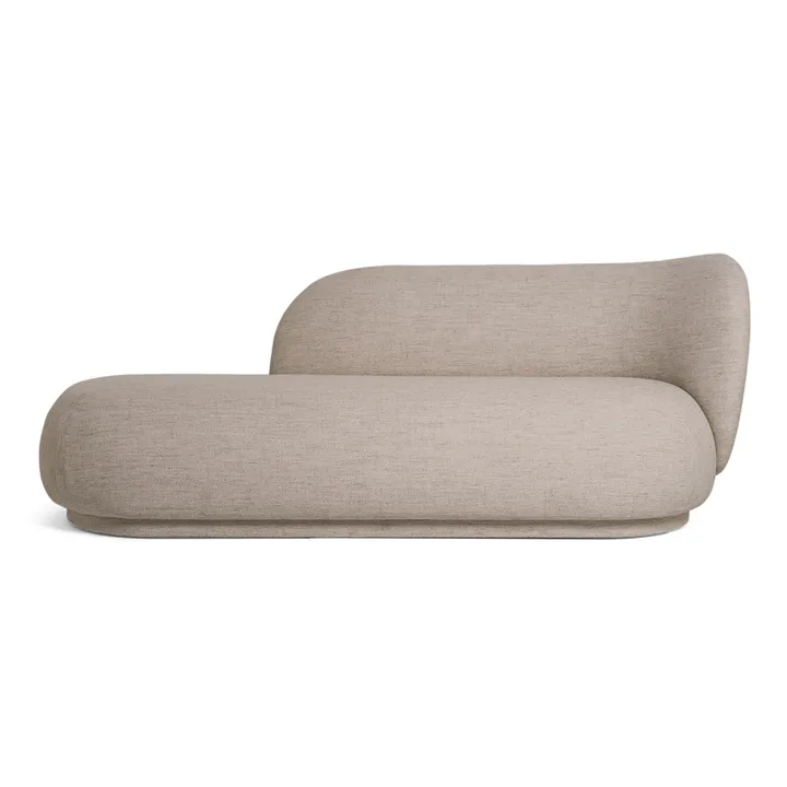 Chaise longue Divan Rico bouclé droite - Bouclé sand - Ferm Living