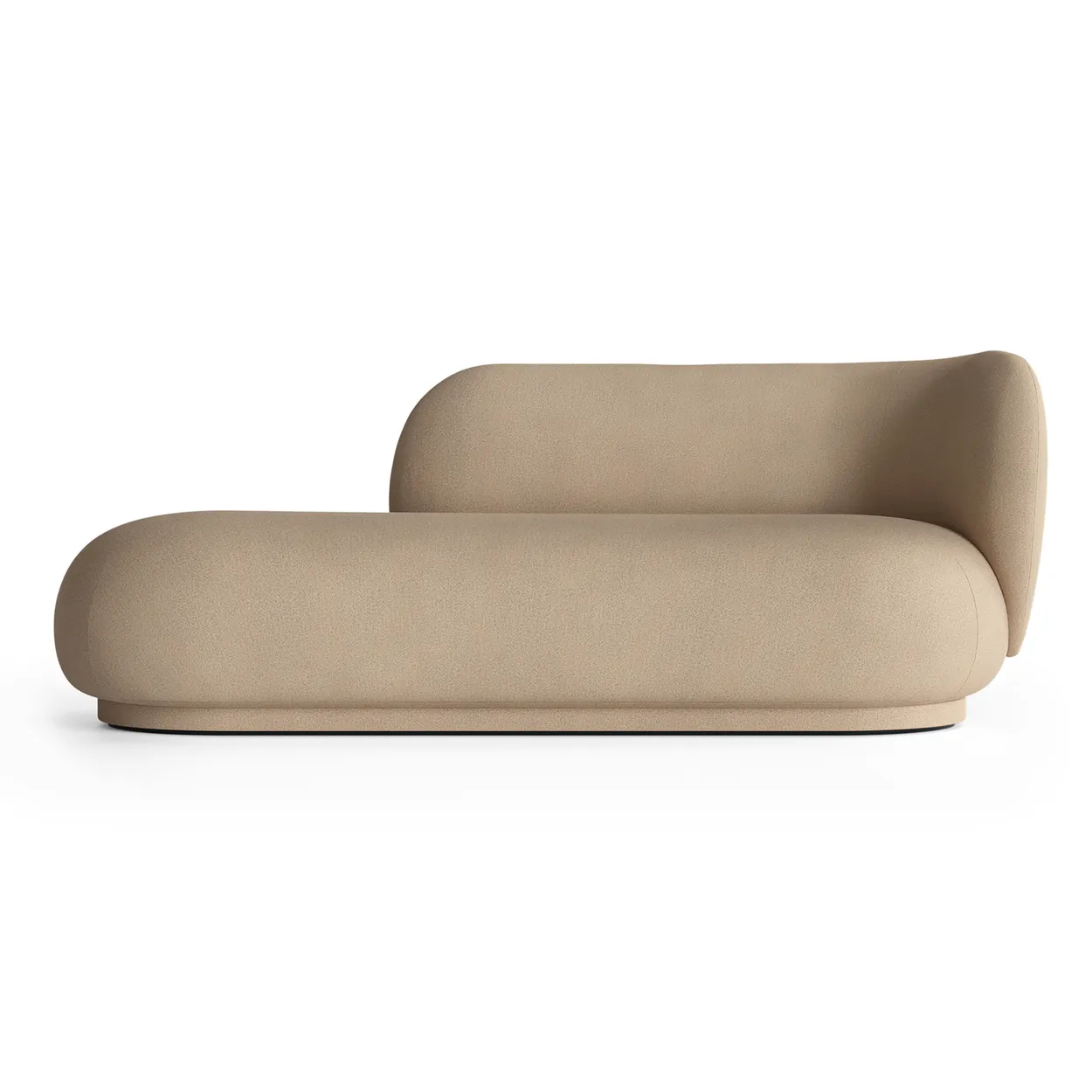 Ferm Living Chaise longue Divan Rico droit Brossé sable